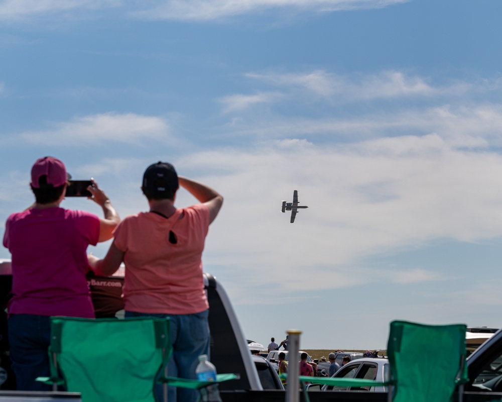 F-35 Demo Team flies for the “Wings over Warren” drive-in air show