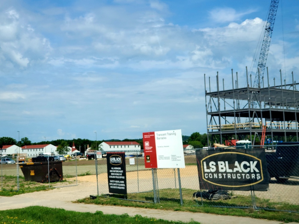 New barracks construction at Fort McCoy