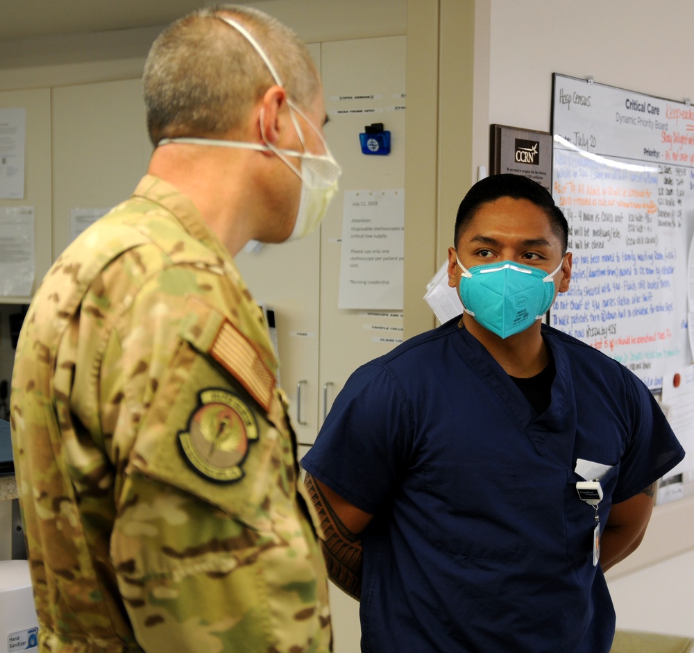Service members support COVID-19 operations in California hospitals