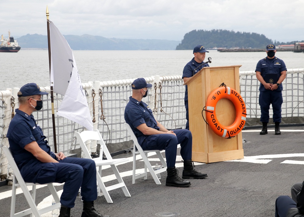 Astoria-based Coast Guard cutter receives new commanding officer