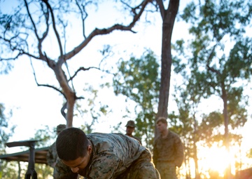 U.S. Marines prepare snap range