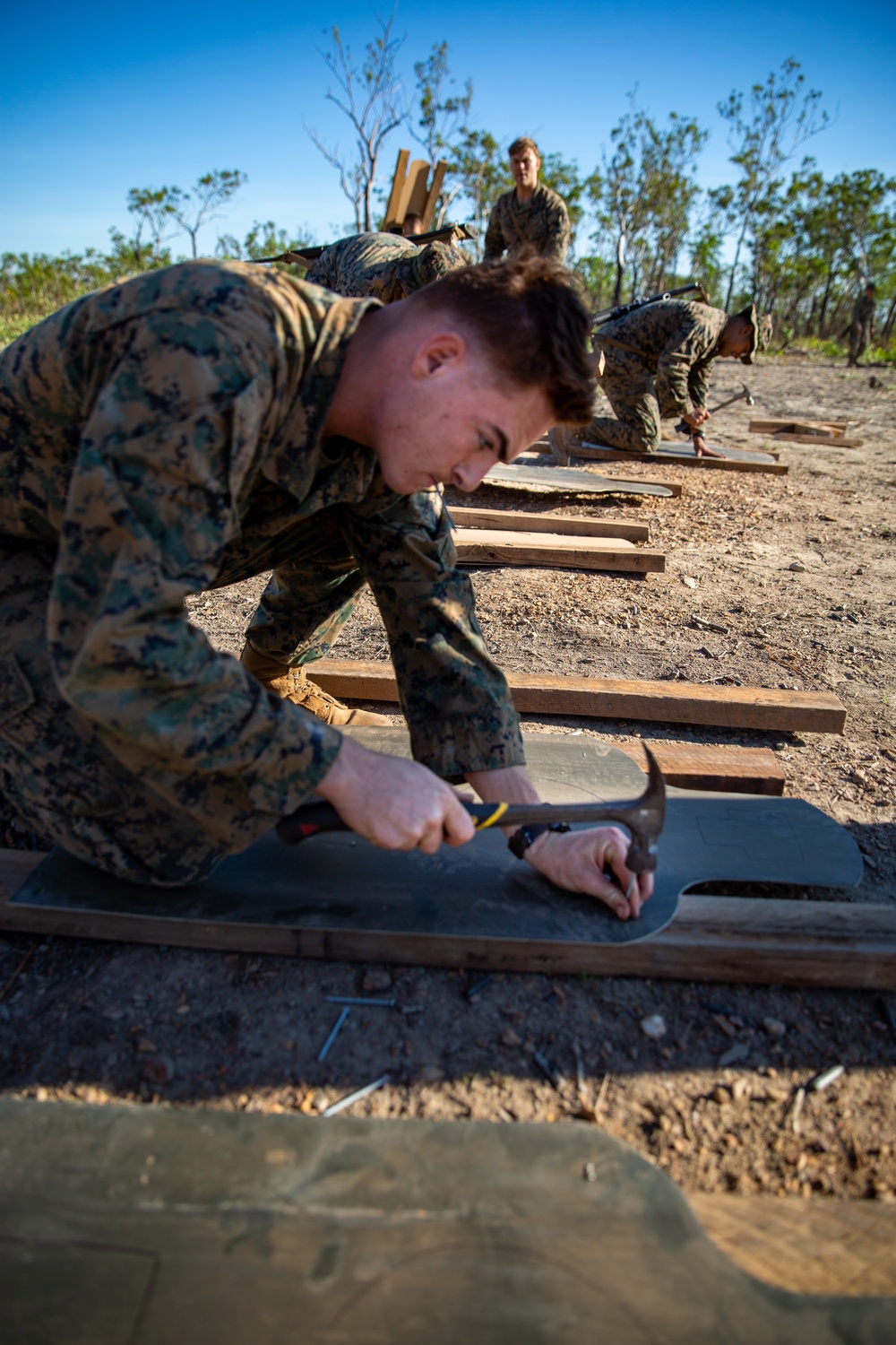 U.S. Marines Prepare Snap Range