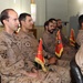 Coalition flag ceremony at Besmayah Range Complex