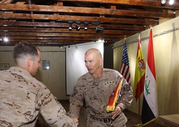 Spanish armed forces are recognized for service at Besmayah Range Complex