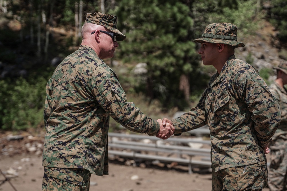 Maj. Gen. Martin speaks to Marines with 4th Recon