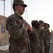 Coalition flag ceremony at Besmayah Range Complex