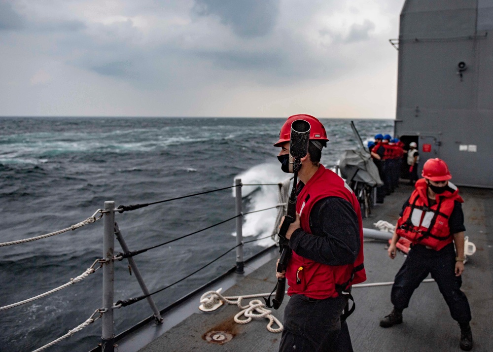 USS Shiloh Replenishment-At-Sea