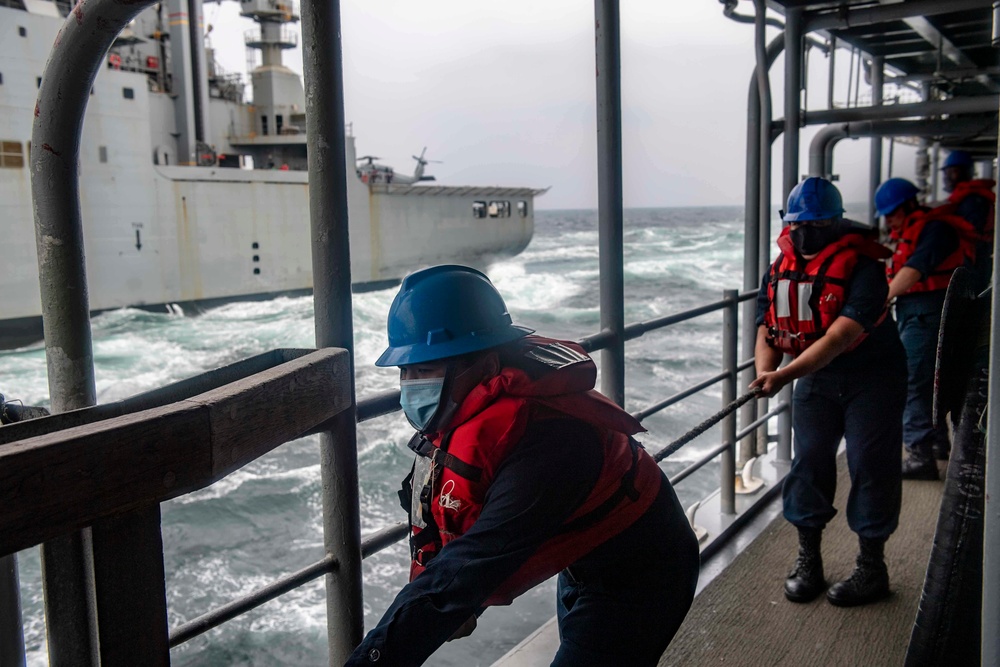 USS Shiloh Replenishment-At-Sea
