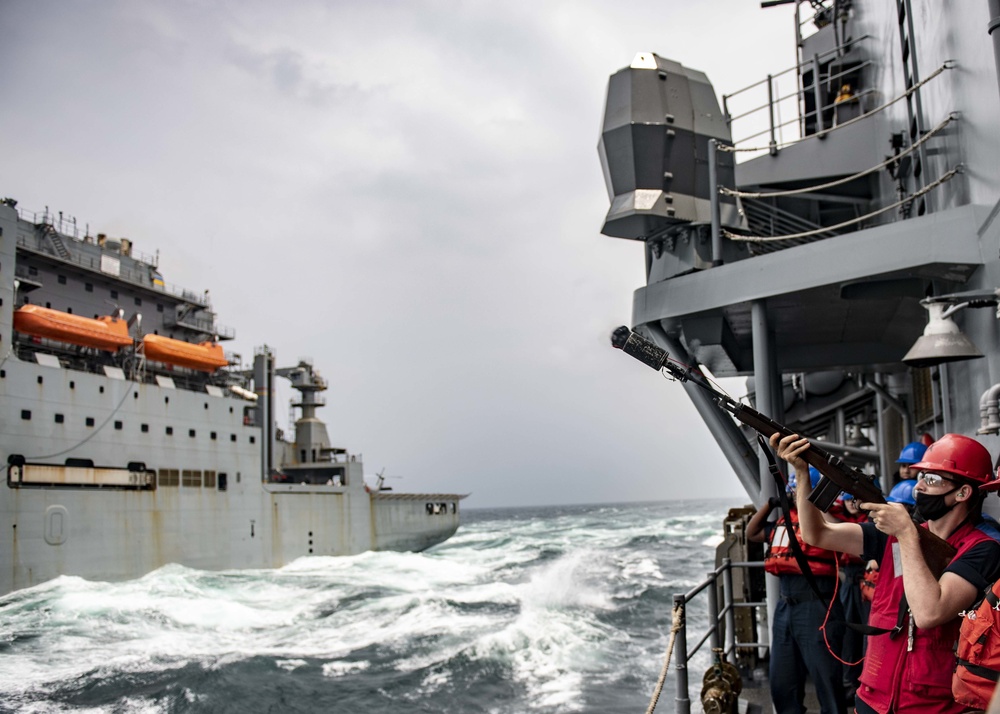 USS Shiloh Replenishment-At-Sea