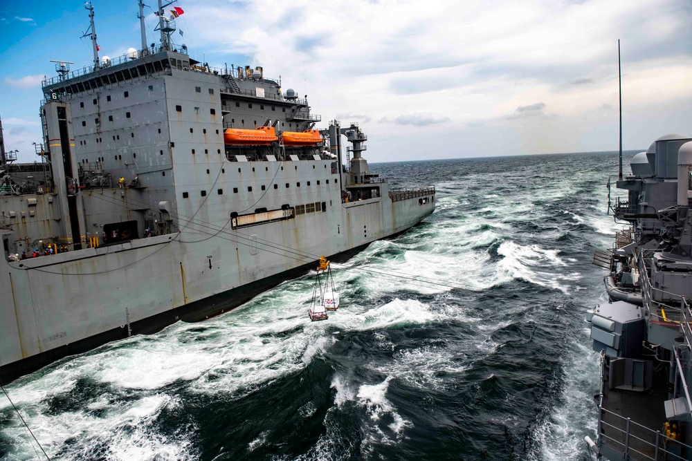 USS Shiloh Replenishment-At-Sea