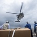 Sterett Sailors Participate in a Vertical Replenishment-at-Sea