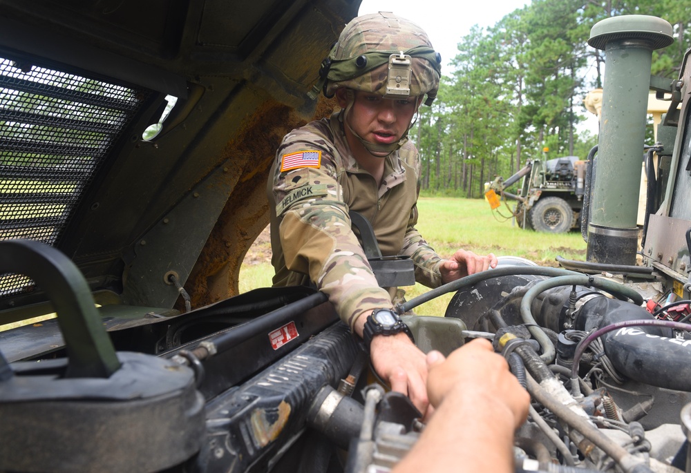 Preparing the Humvee