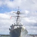 U.S. Navy ships get underway in preparation for Hurricane Douglas