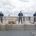 U.S. Navy ships get underway in preparation for Hurricane Douglas