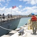 U.S. Navy ships get underway in preparation for Hurricane Douglas