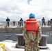 U.S. Navy ships get underway in preparation for Hurricane Douglas