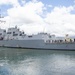 U.S. Navy ships get underway in preparation for Hurricane Douglas