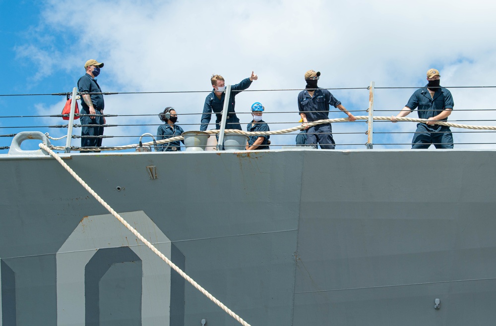 U.S. Navy Ships Get Underway in Preparation for Hurricane Douglas