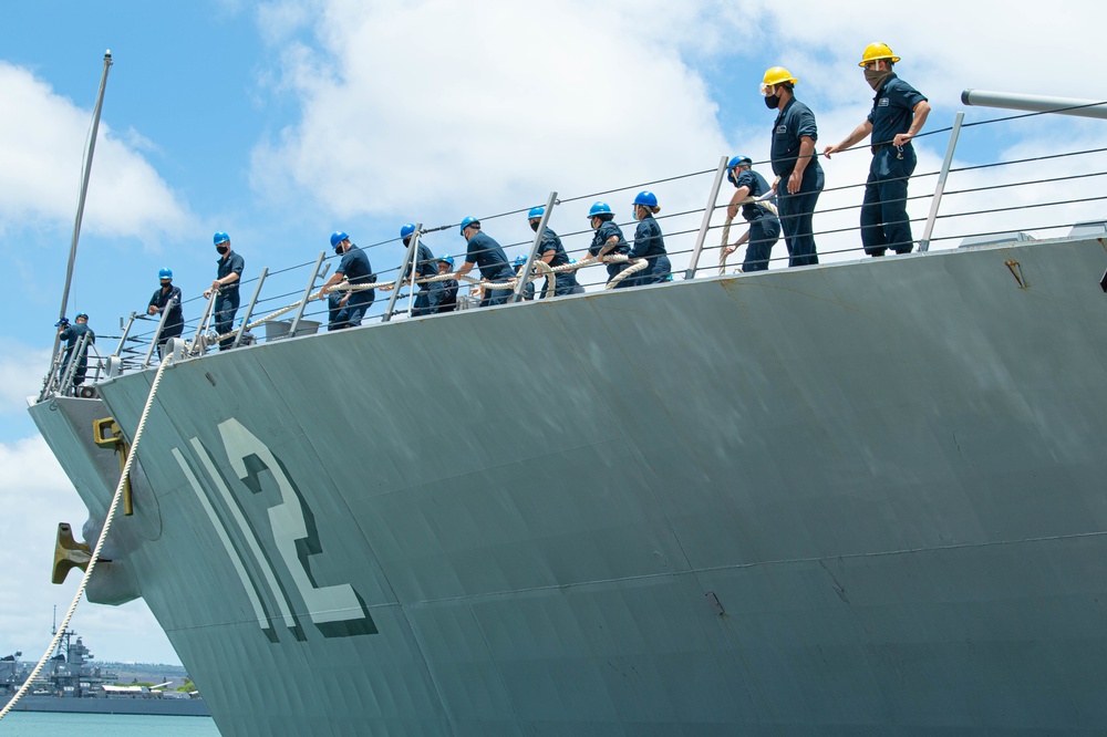 U.S. Navy Ships Get Underway in Preparation for Hurricane Douglas