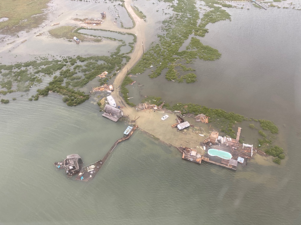 Coast Guard surveys aftermath of Hurricane Hanna