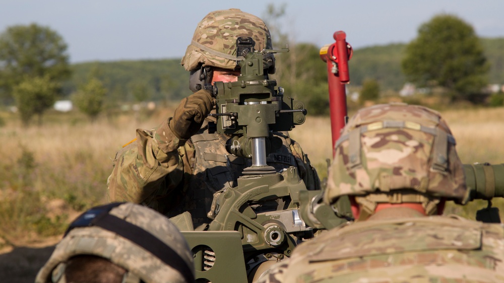 Michigan National Guard Soldiers Conduct a Direct Fire Training Exercise