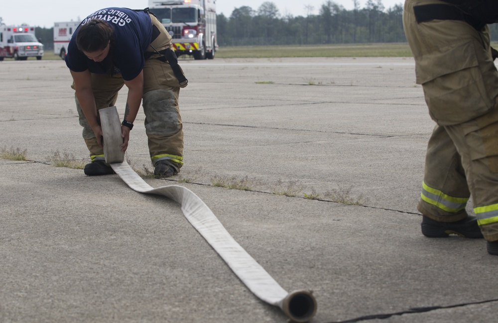 Local First Responders Conduct a Mutual Aid Response Exercise at the Grayling Army Airfield