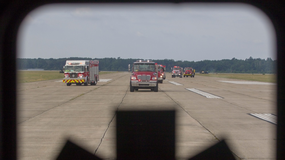 Local First Responders Conduct a Mutual Aid Response Exercise at the Grayling Army Airfield