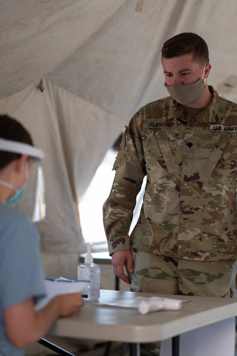 1SBCT prepares for NTC, tests soldiers for COVID-19