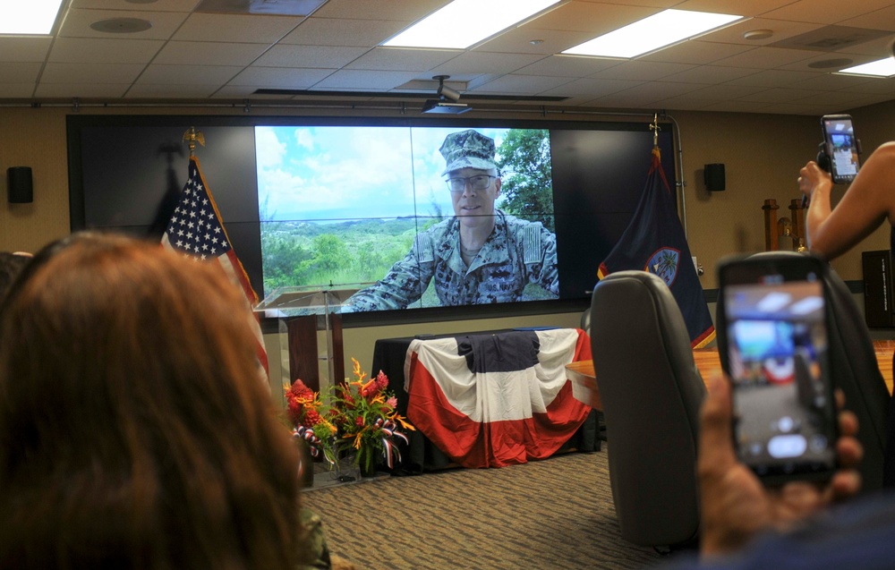 NAVFAC Marianas Holds Virtual Change of Command Ceremony