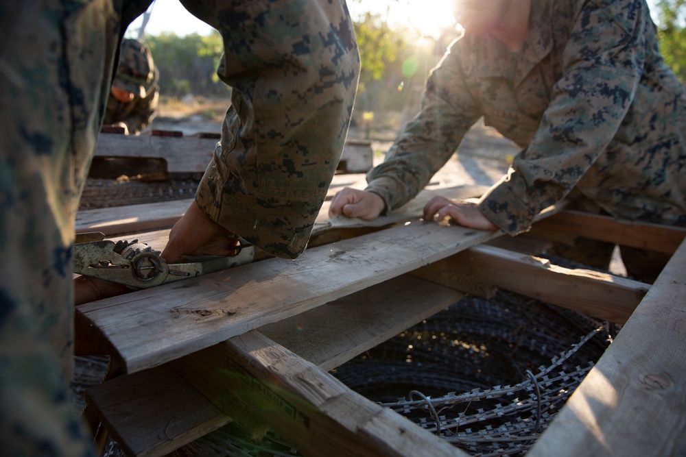 U.S. Marines conduct demolition range