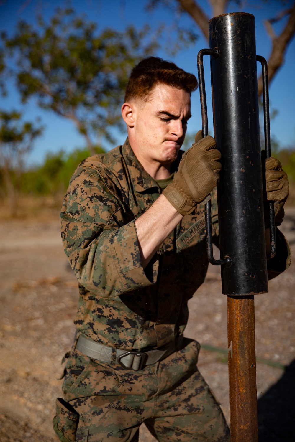 U.S. Marines conduct demolition range