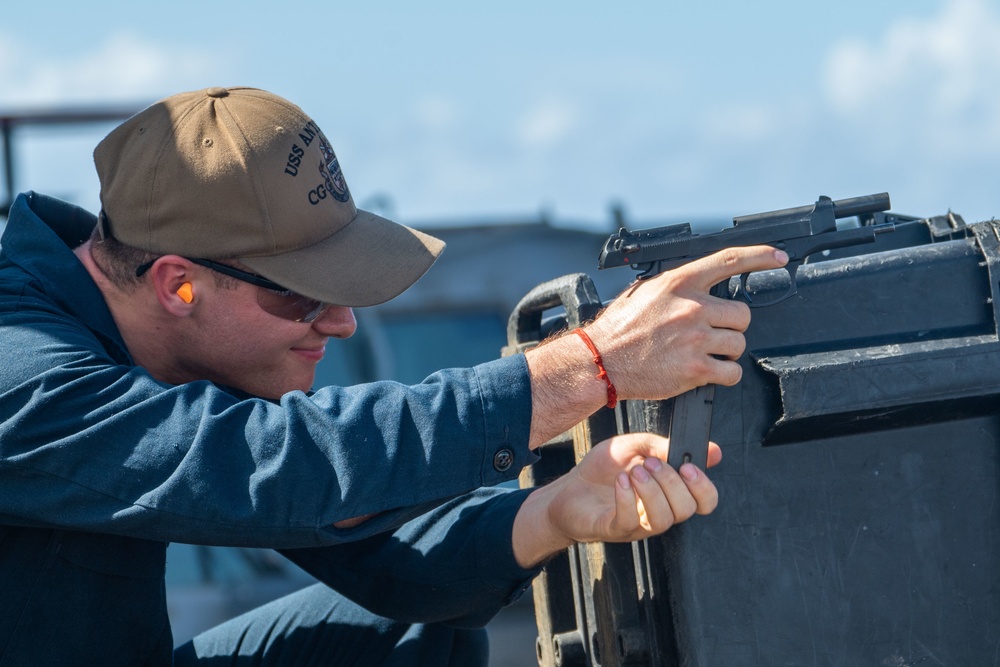 Antietam Sailors Qualify for M9 Pistol