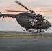 Idaho's Lakota rescue helicopters flying in the sunset