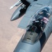 A U.S. Air Force KC-135 Stratotanker refuels F-15E Strike Eagle