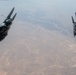 A U.S. Air Force KC-135 Stratotanker refuels F-15E Strike Eagle