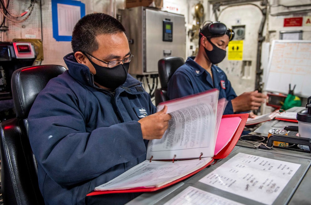 Sailors Conduct Daily Operations Aboard USS Germantown (LSD 42)