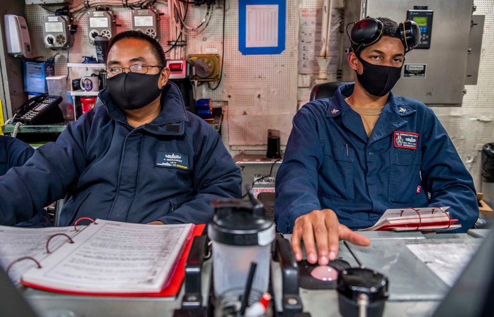 Sailors Conduct Daily Operations Aboard USS Germantown (LSD 42)
