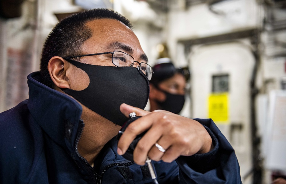 Sailors Conduct Daily Operations Aboard USS Germantown (LSD 42)