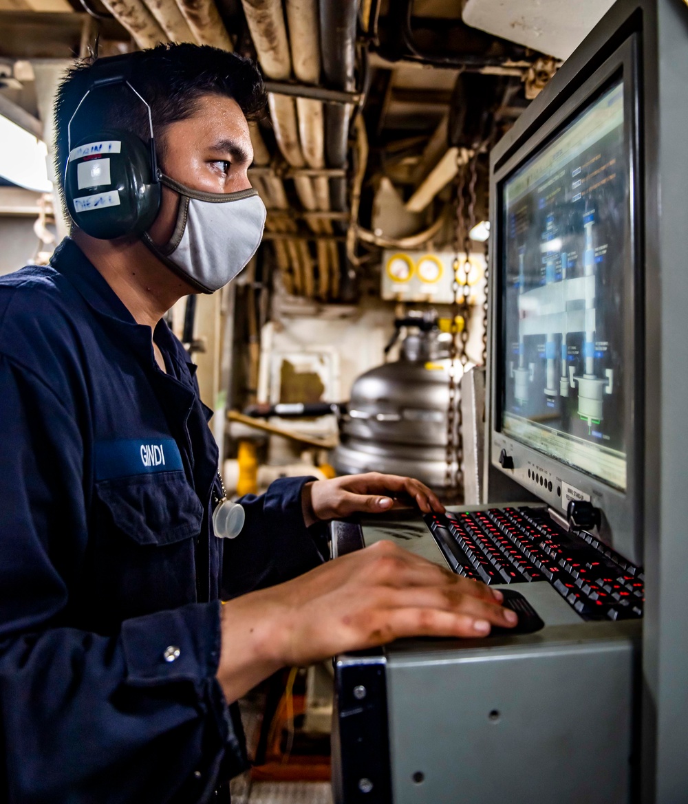 Sailors Conduct Daily Operations Aboard USS Germantown (LSD 42)