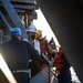 Sailors Aboard USS Germantown (LSD 42) Conduct a Man Overboard Drill