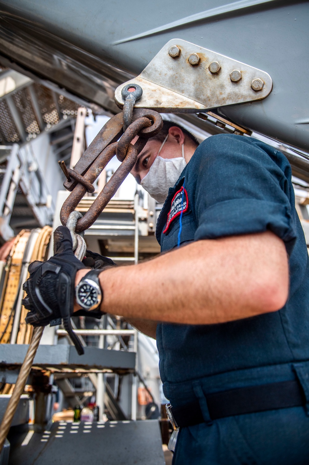 Sailors Aboard USS Germantown (LSD 42) Conduct Daily Operations