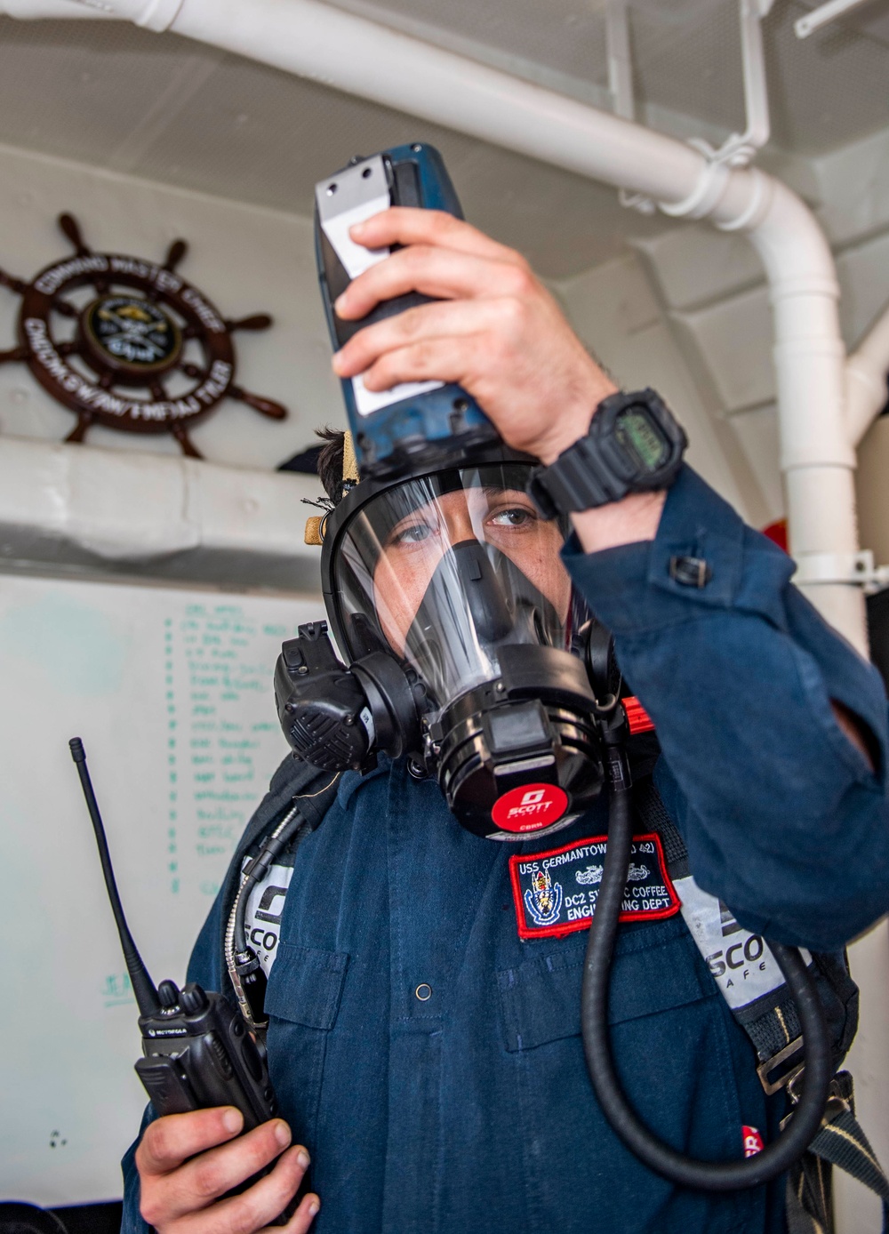 Sailors Aboard USS Germantown (LSD 42) Conduct Daily Operations