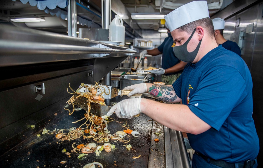 Sailors Aboard USS Germantown (LSD 42) Conduct Daily Operations