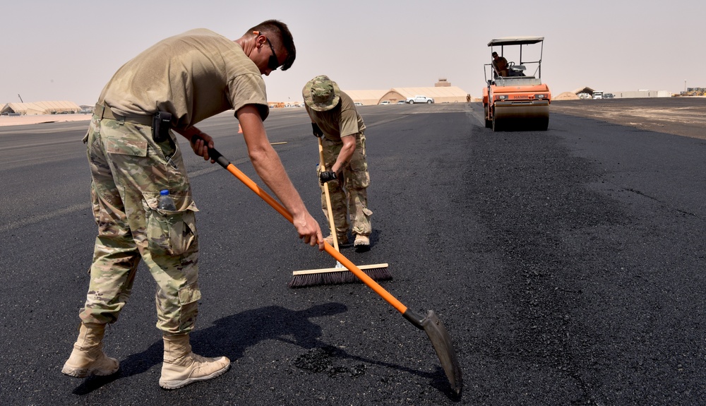 378 ECES builds helicopter pad for Prince Sultan Air Base