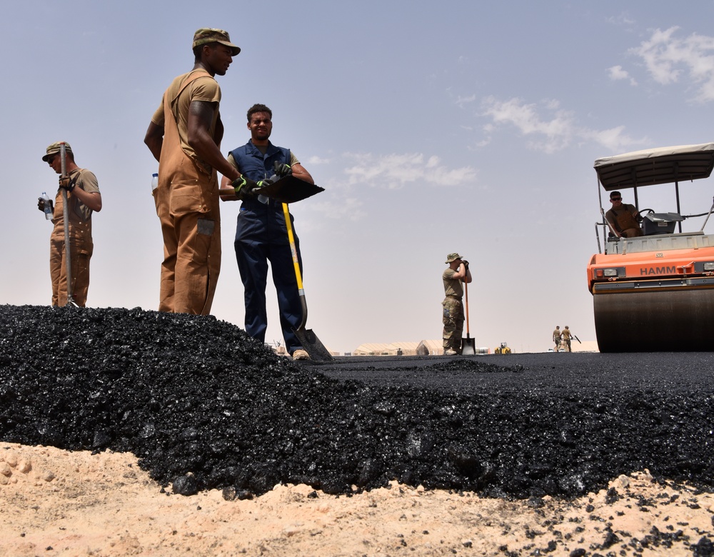 378 ECES builds helicopter pad for Prince Sultan Air Base