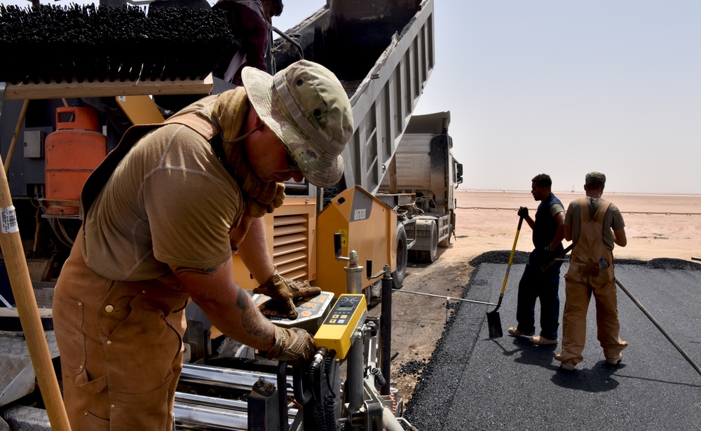 378 ECES builds helicopter pad for Prince Sultan Air Base