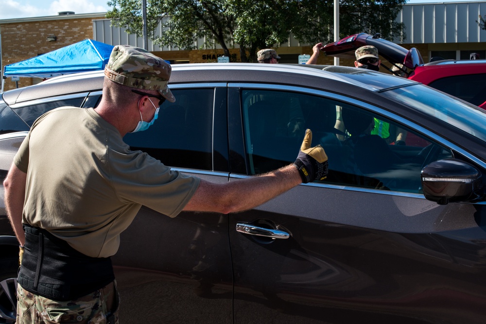 Citizen Airmen Complete Final Food Distribution