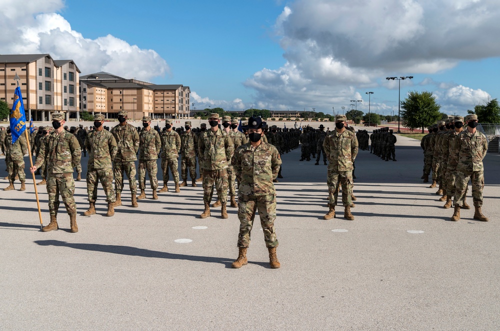 U.S. Air Force Basic Military Training Graduation and Coining Ceremony