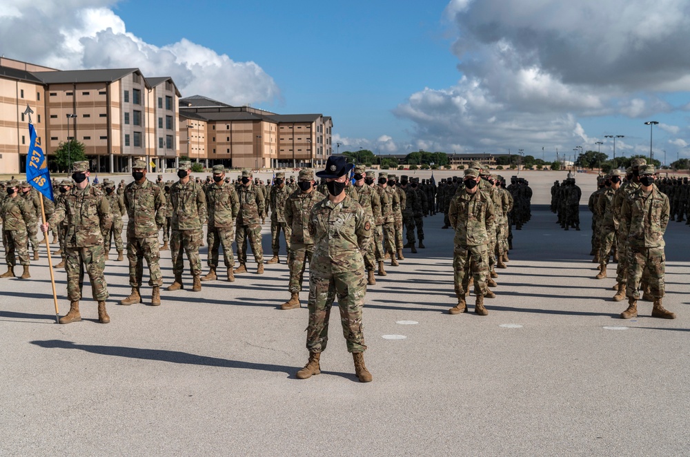 U.S. Air Force Basic Military Training Graduation and Coining Ceremony