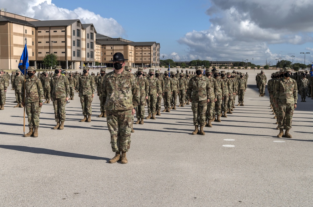 U.S. Air Force Basic Military Training Graduation and Coining Ceremony